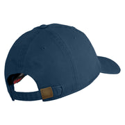 Air National Guard Veteran Embroidered Washed Solid Pigment Dyed Cotton Twill Brass Buckle Cap - Navy OSFM