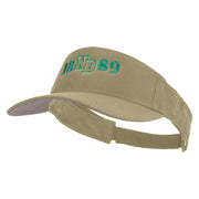 North Dakota Embroidered Cotton Sports Visors - Khaki OSFM