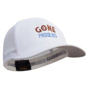 Gone Paddling Embroidered 6 Panel Trucker Flexfit Cap - White OSFM