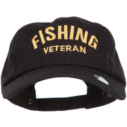 Fishing Veteran Embroidered Unstructured Cap