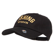 Fishing Veteran Embroidered Unstructured Cap