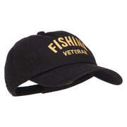 Fishing Veteran Embroidered Unstructured Cap