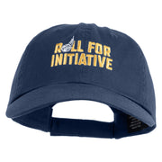 Roll For Initiative Embroidered Low Profile Cotton Twill Cap - Navy OSFM