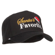 Santa's Favorite Embroidered High Profile Cap