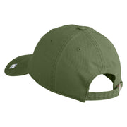 Air National Guard Veteran Embroidered Washed Solid Pigment Dyed Cotton Twill Brass Buckle Cap - Olive OSFM