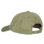 US Air Force Veteran Circle Embroidered Washed Cotton Twill Cap