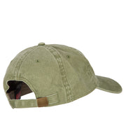 US Air Force Veteran Circle Embroidered Washed Cotton Twill Cap