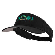 North Dakota Embroidered Cotton Sports Visors - Black OSFM