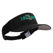 North Dakota Embroidered Cotton Sports Visors - Black OSFM