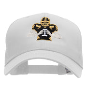 Football Player Embroidered Pro Style Twill Cap