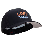 Gone Paddling Embroidered 6 Panel Trucker Flexfit Cap - Black OSFM