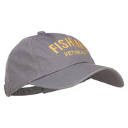 Fishing Veteran Embroidered Unstructured Cap