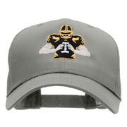 Football Player Embroidered Pro Style Twill Cap