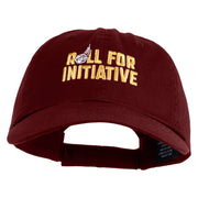 Roll For Initiative Embroidered Low Profile Cotton Twill Cap - Wine OSFM