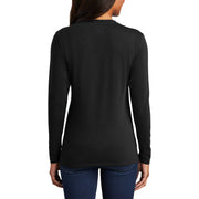 Autumn Wreath Women's Port & Company Long Sleeve Cotton T-Shirt