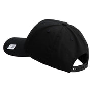 US Marine Corps Veteran Emblem Embroidered 6 Panel Structured Cotton Twill Cap Made in USA - Black OSFM