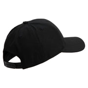 US Marine Corps Veteran Emblem Embroidered 6 Panel Structured Cotton Twill Cap Made in USA - Black OSFM