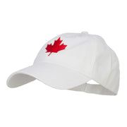 Canada Maple Leaf Embroidered Low Cap