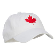 Canada Maple Leaf Embroidered Low Cap