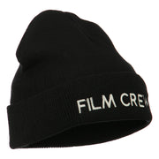 Film Crew Embroidered Long Beanie