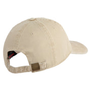 Twentieth Air Force Veteran Embroidered Washed Solid Pigment Dyed Cotton Twill Brass Buckle Cap - Khaki OSFM