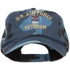 US Air Force Veteran Military Embroidered Enzyme Camo Cap