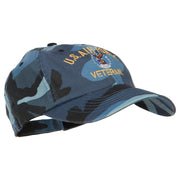 US Air Force Veteran Military Embroidered Enzyme Camo Cap