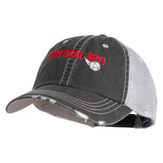 Critical Hit Embroidered Low Profile Cotton Mesh Cap - Black OSFM