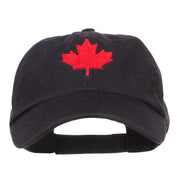 Canada Maple Leaf Embroidered Low Cap