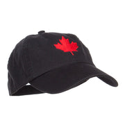 Canada Maple Leaf Embroidered Low Cap