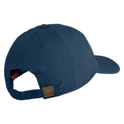 Twentieth Air Force Veteran Embroidered Washed Solid Pigment Dyed Cotton Twill Brass Buckle Cap - Navy OSFM
