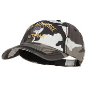 US Air Force Veteran Military Embroidered Enzyme Camo Cap