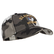 US Air Force Veteran Military Embroidered Enzyme Camo Cap