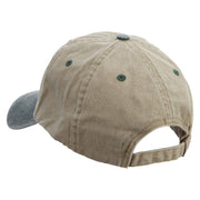 Red South Carolina Logo Embroidered Pigment Dyed Wash Cap - Khaki-Green OSFM