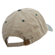 Red South Carolina Logo Embroidered Pigment Dyed Wash Cap - Khaki-Green OSFM