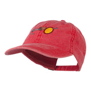 Fishing Walleye Lure Embroidered Washed Cap