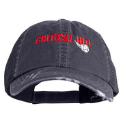 Critical Hit Embroidered Low Profile Cotton Mesh Cap - Navy OSFM