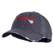 Critical Hit Embroidered Low Profile Cotton Mesh Cap - Navy OSFM