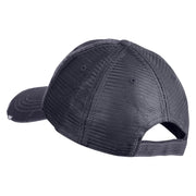 Critical Hit Embroidered Low Profile Cotton Mesh Cap - Navy OSFM
