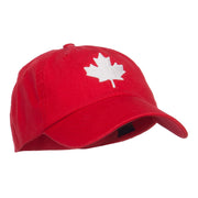 Canada Maple Leaf Embroidered Low Cap