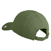 Twentieth Air Force Veteran Embroidered Washed Solid Pigment Dyed Cotton Twill Brass Buckle Cap - Olive OSFM