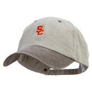 Red South Carolina Logo Embroidered Pigment Dyed Wash Cap