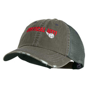 Critical Hit Embroidered Low Profile Cotton Mesh Cap - Green OSFM