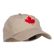 Canada Maple Leaf Embroidered Low Cap