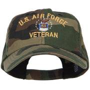 US Air Force Veteran Military Embroidered Enzyme Camo Cap