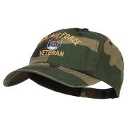 US Air Force Veteran Military Embroidered Enzyme Camo Cap