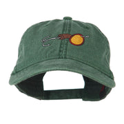 Fishing Walleye Lure Embroidered Washed Cap