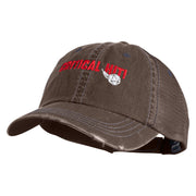 Critical Hit Embroidered Low Profile Cotton Mesh Cap - Brown OSFM