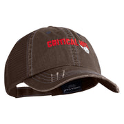 Critical Hit Embroidered Low Profile Cotton Mesh Cap - Brown OSFM