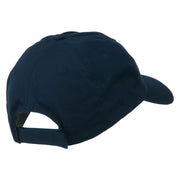 Single Flower Embroidered Low Profile Pet Spun Washed Cap